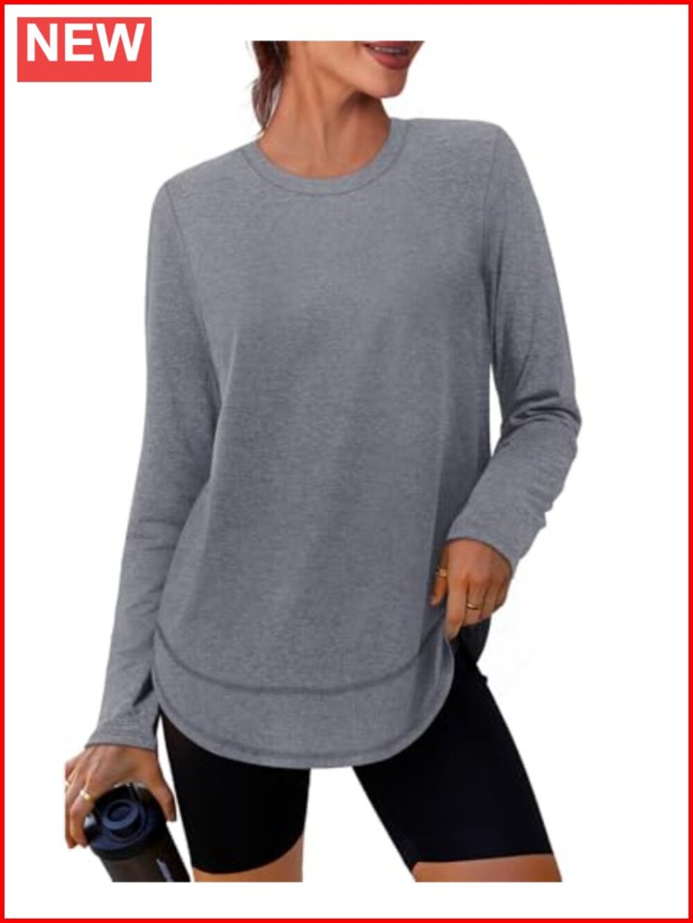 Women's UPF 50+ Long Sleeve Workout Top Quick Dry Hiking Running Shirt
